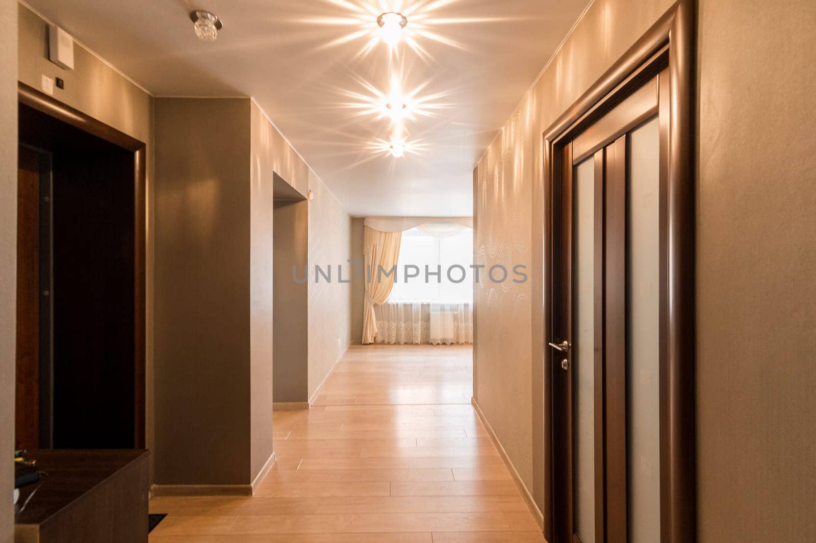 Russia, Moscow- June 11, 2019: interior room apartment. standard repair decoration in hostel