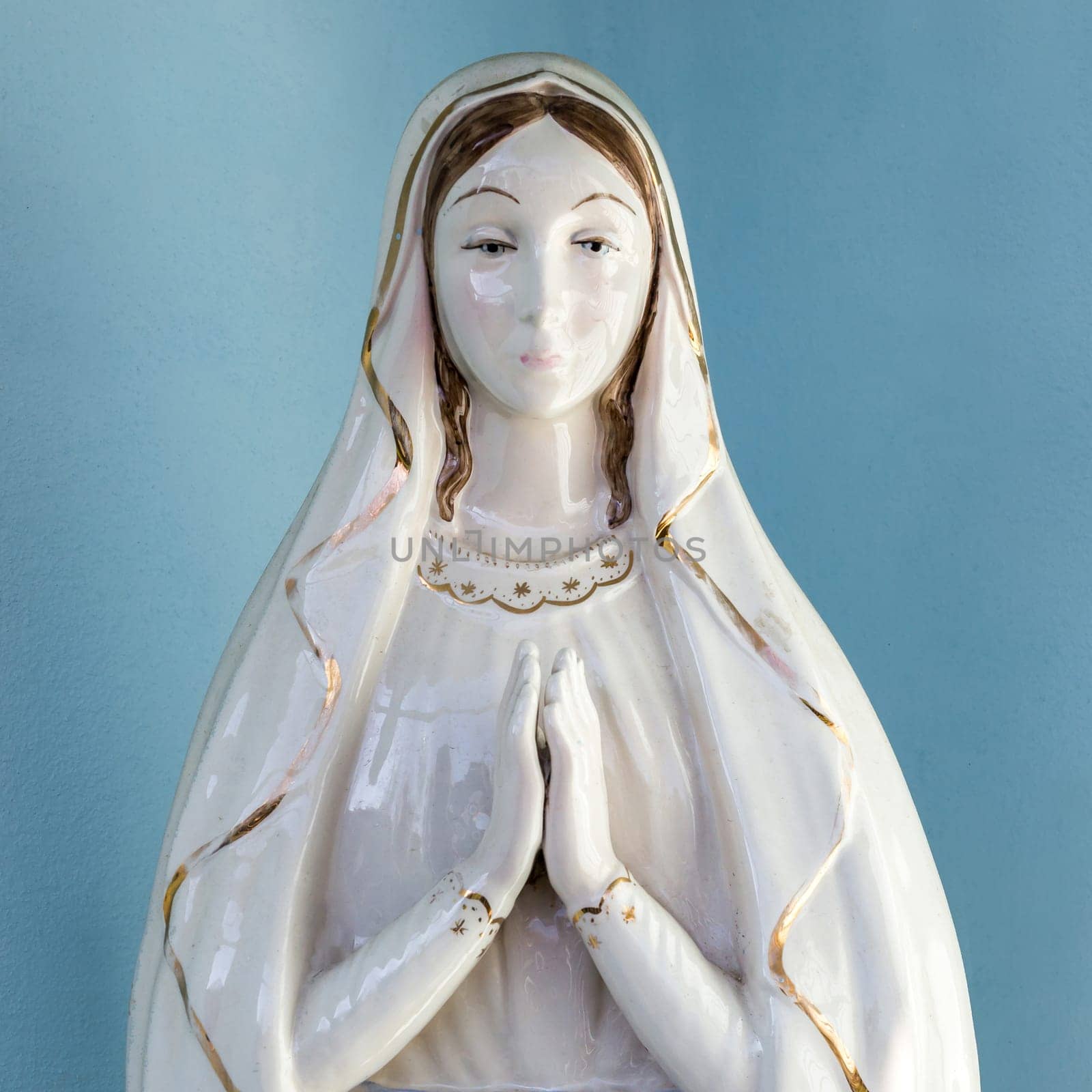Our Lady vintage porcelain statue