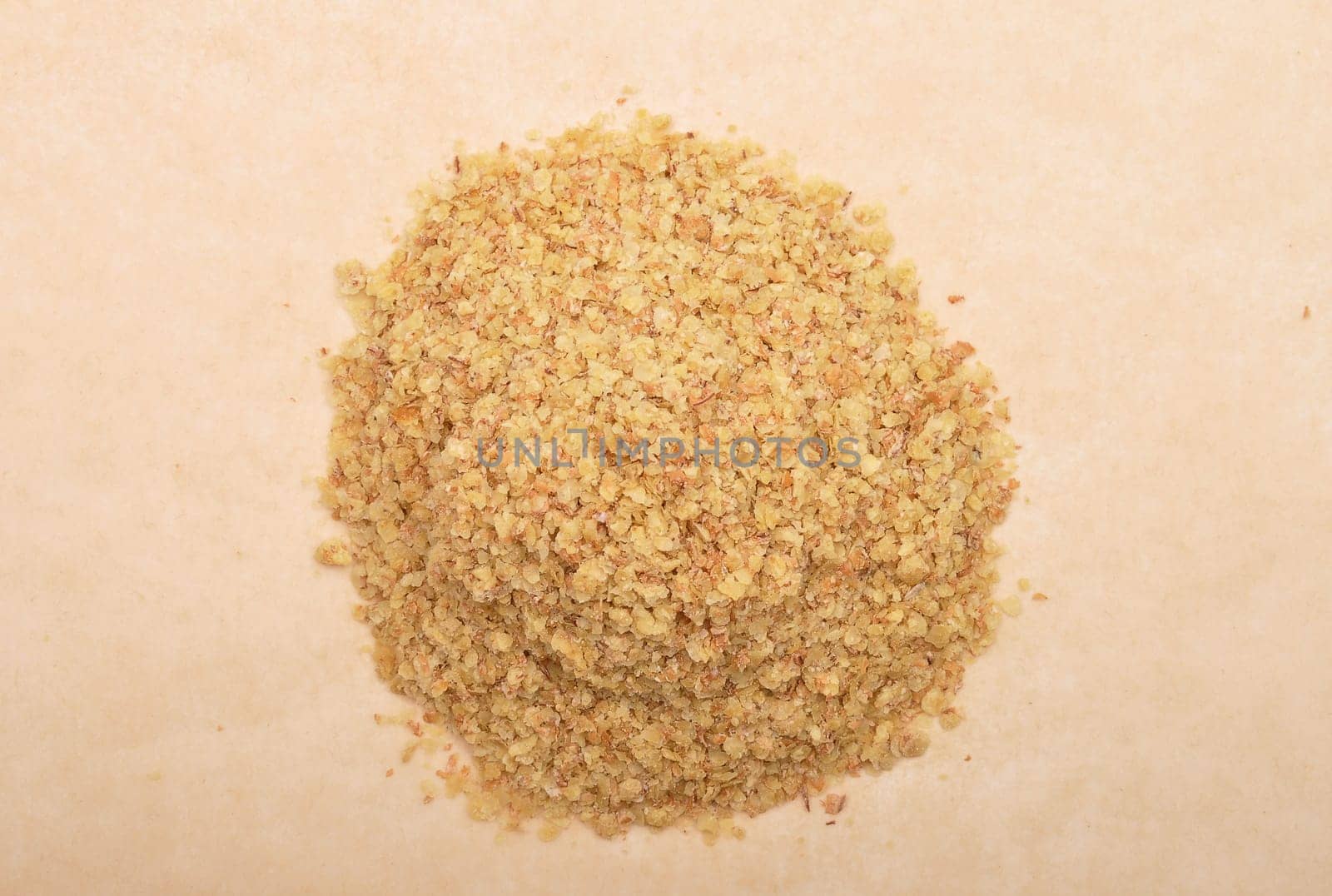 Wheat germs on brown background