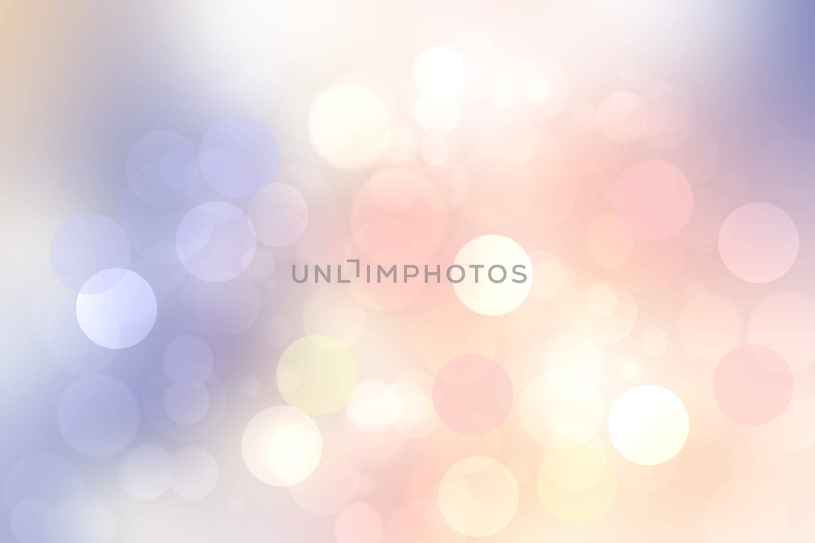Abstract blurred vivid spring summer light delicate pastel bokeh background texture with bright soft color circles. Space for your text. Beautiful backdrop illustration.
