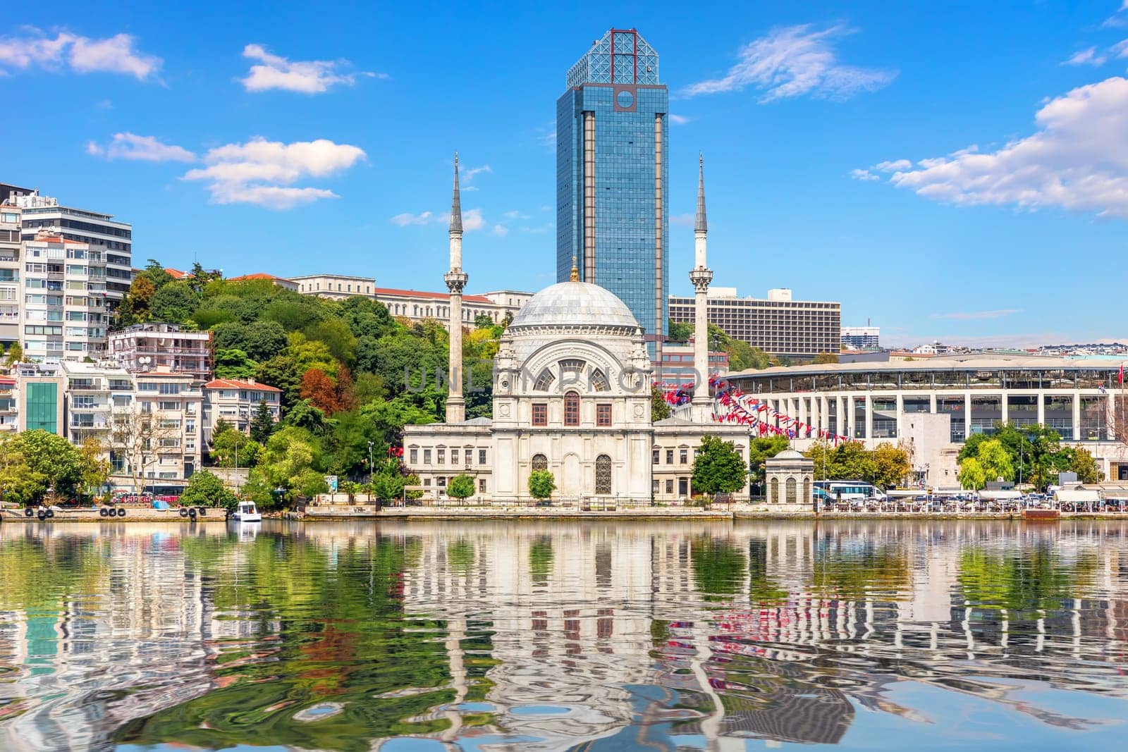 Molla Celebi Mosque in Istanbul, Bosphorus straight, Turkey.