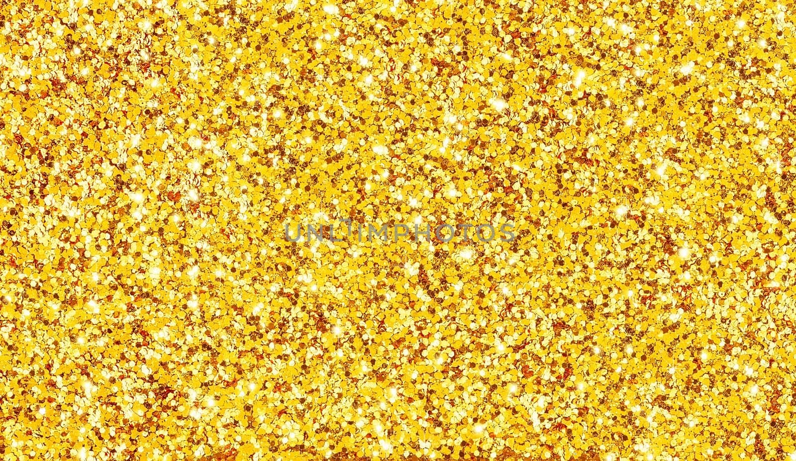 Various size in the form of a circle golden sparkles textured background