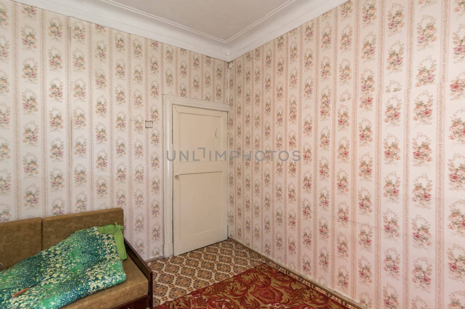 Russia, Moscow- June 11, 2019: interior room apartment. standard repair decoration in hostel