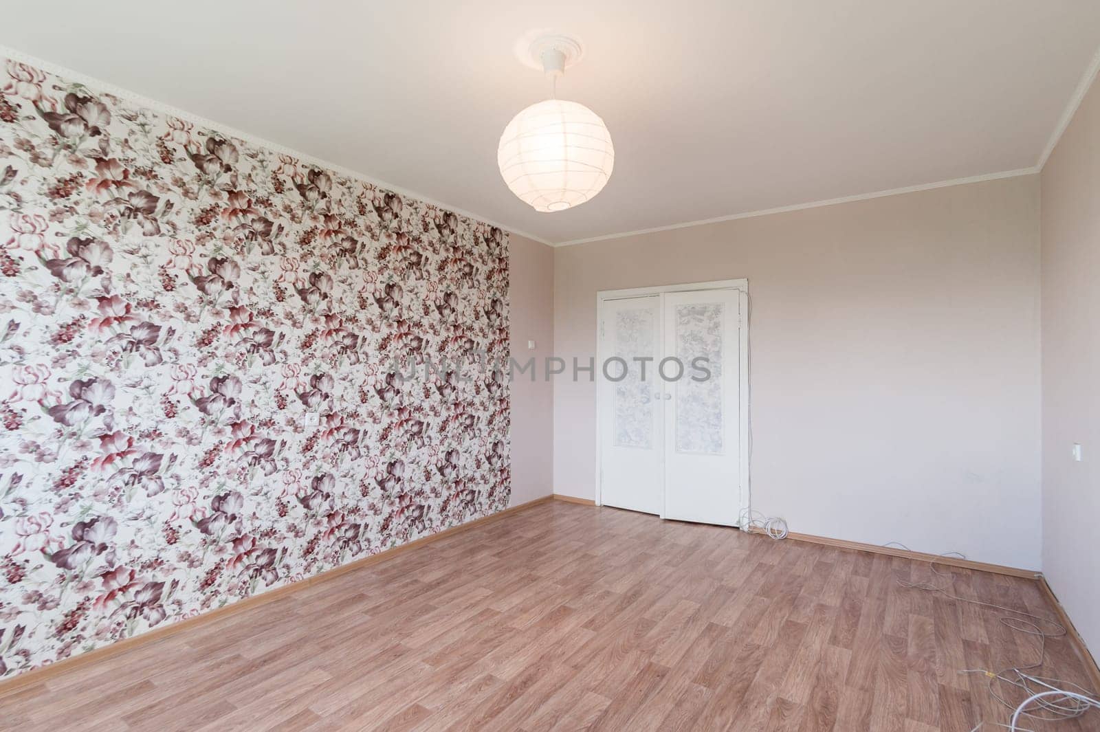 Russia, Moscow- June 11, 2019: interior room apartment. standard repair decoration in hostel