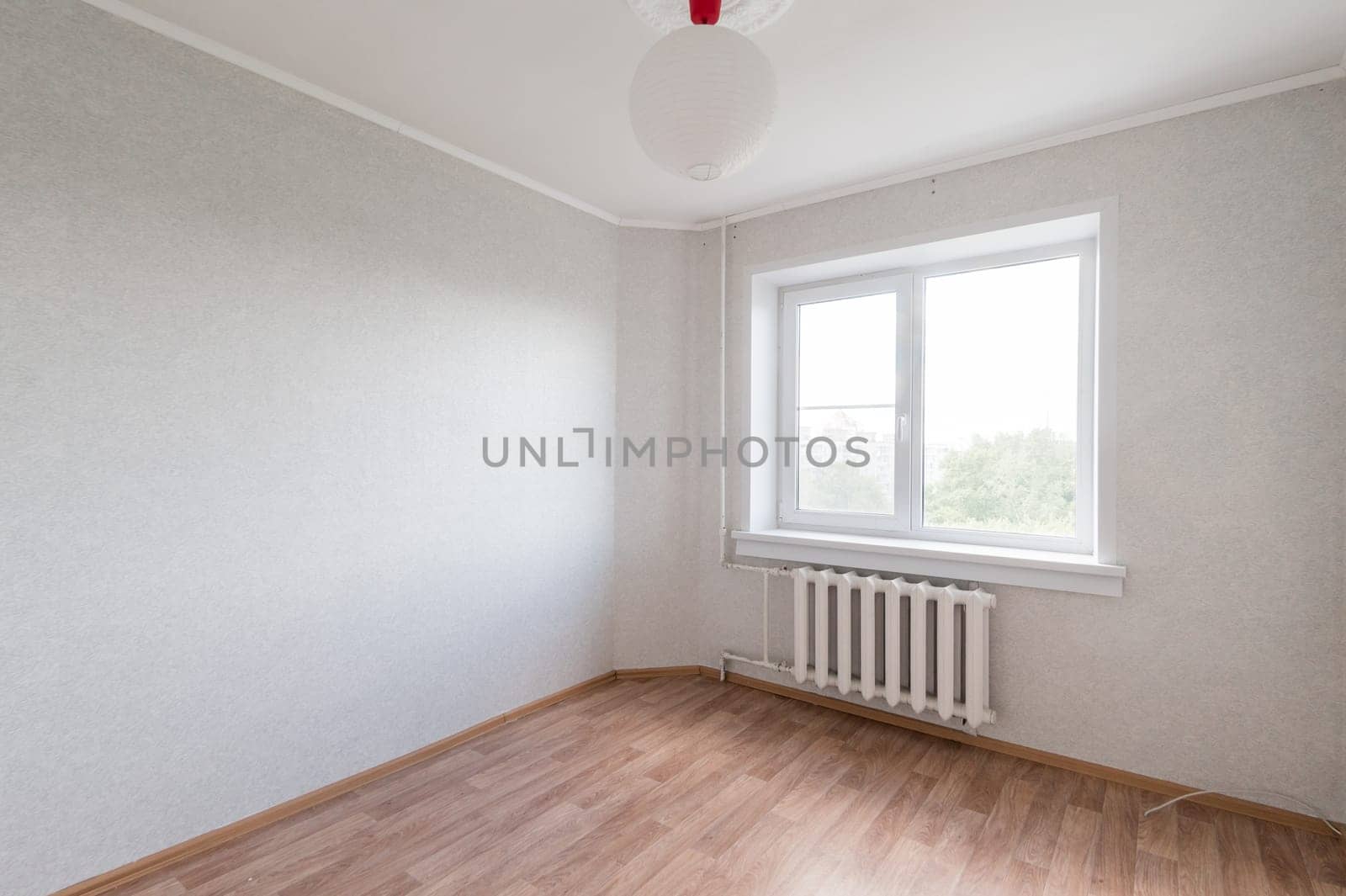 Russia, Moscow- June 11, 2019: interior room apartment. standard repair decoration in hostel