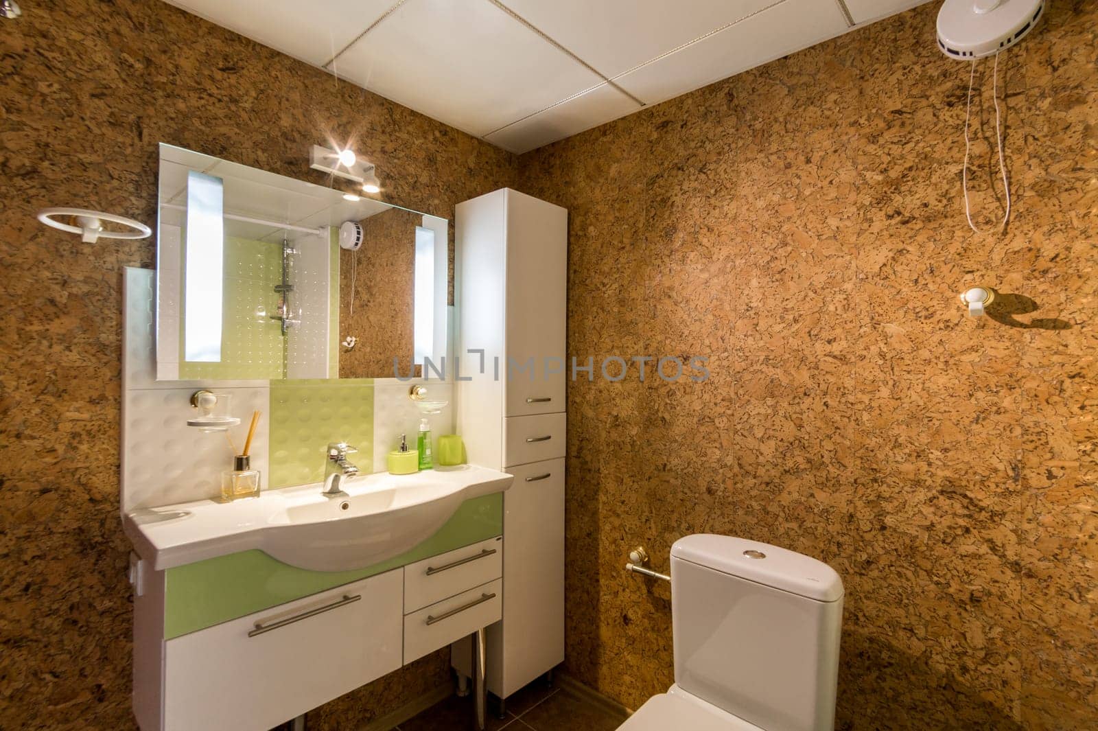 Russia, Moscow- June 11, 2019: interior room apartment. standard repair decoration in hostel