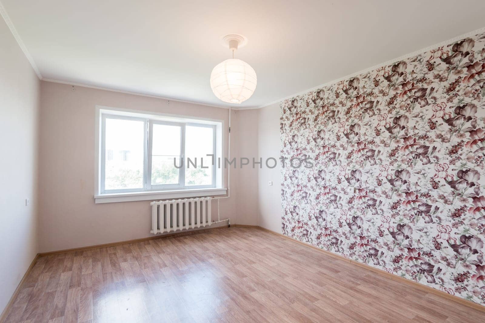 Russia, Moscow- June 11, 2019: interior room apartment. standard repair decoration in hostel