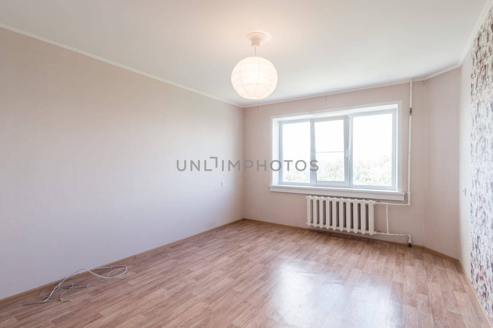 Russia, Moscow- June 11, 2019: interior room apartment. standard repair decoration in hostel