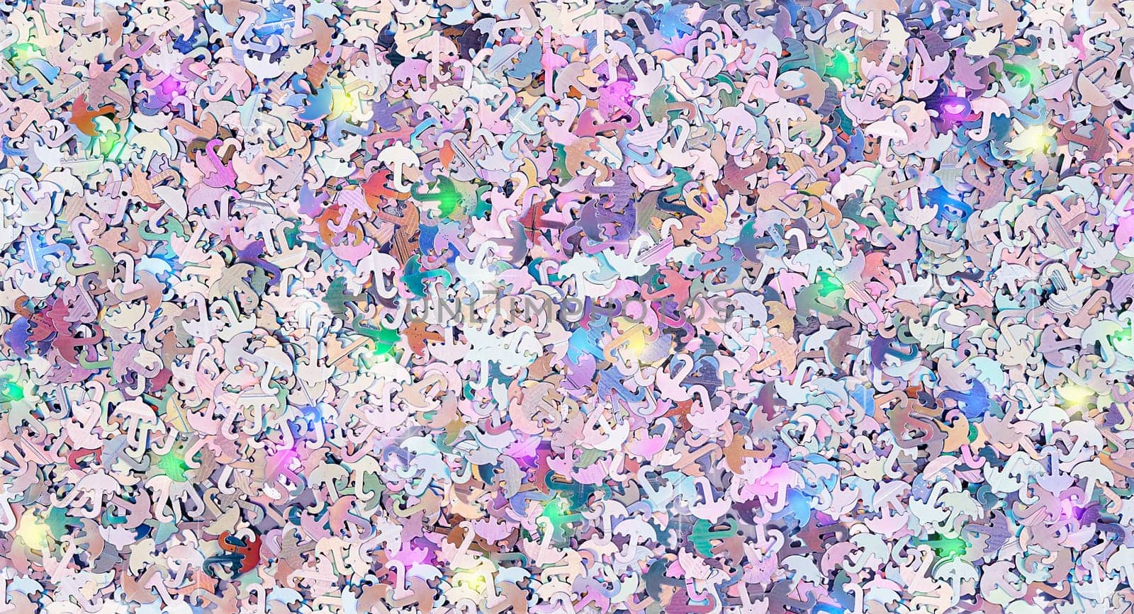 Real shiny umbrella shape shaped sparkles textured background