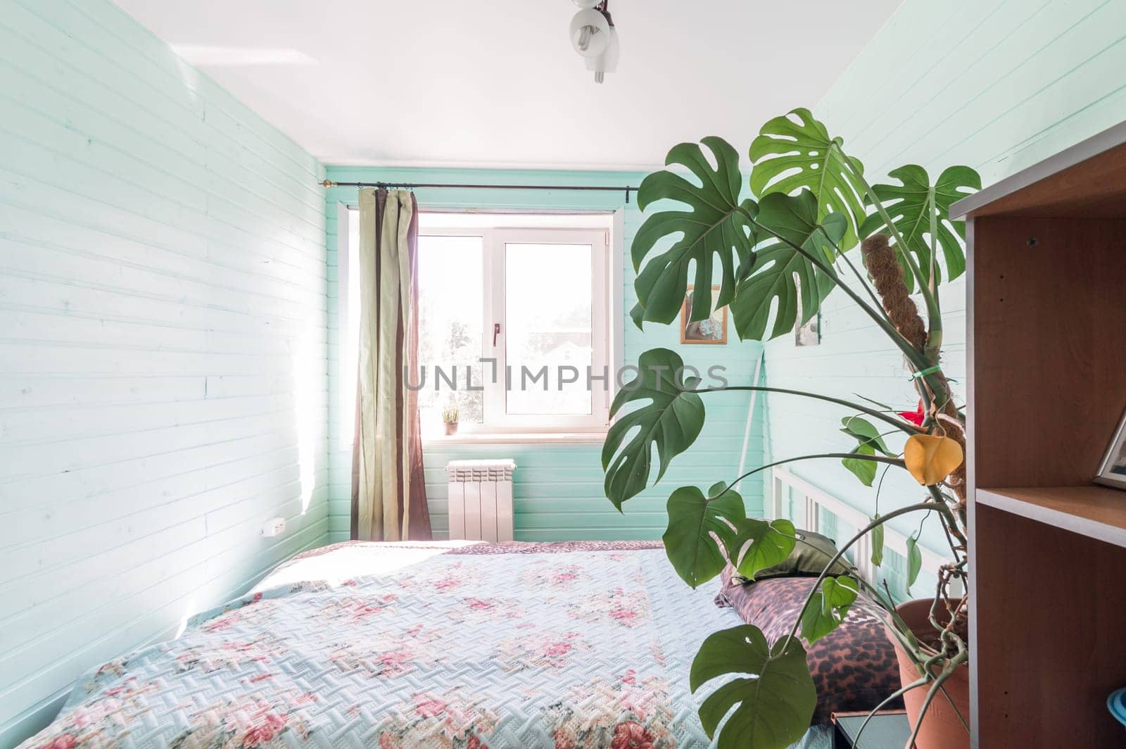 Russia, Moscow- June 11, 2019: interior room apartment. standard repair decoration in hostel
