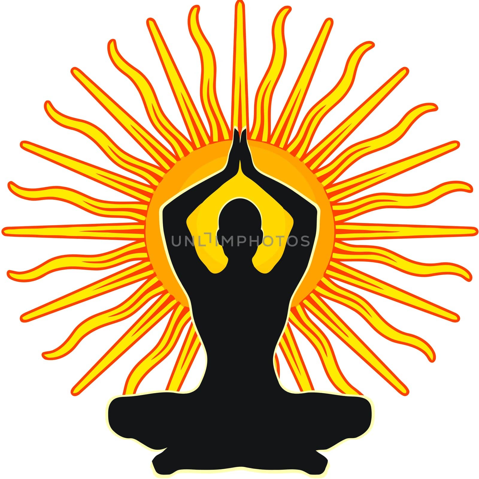 chakra mindfulness spiritualmeditation mantra illustration sun energy