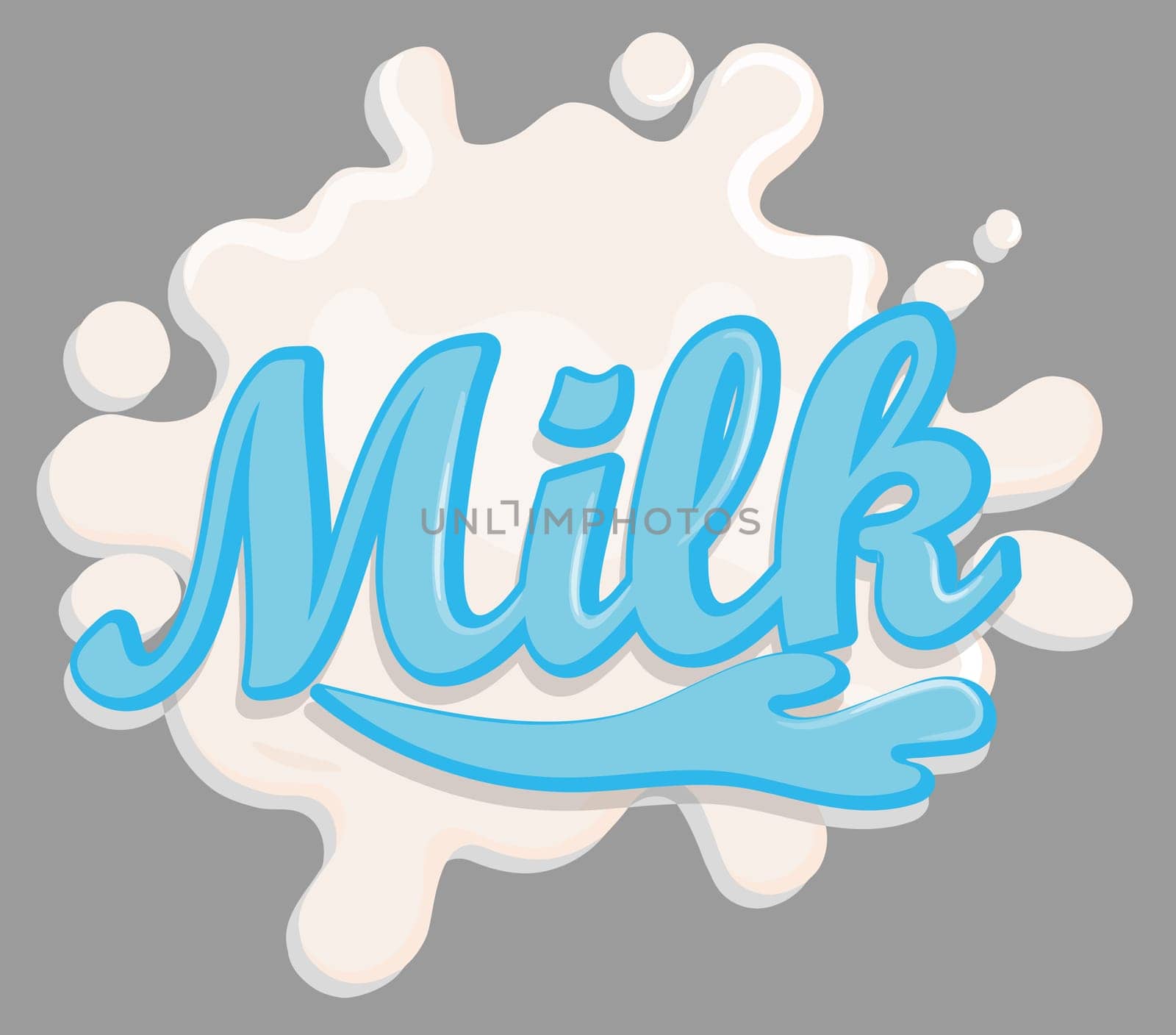 milk dairy fresh splash liquid white calcium illustration