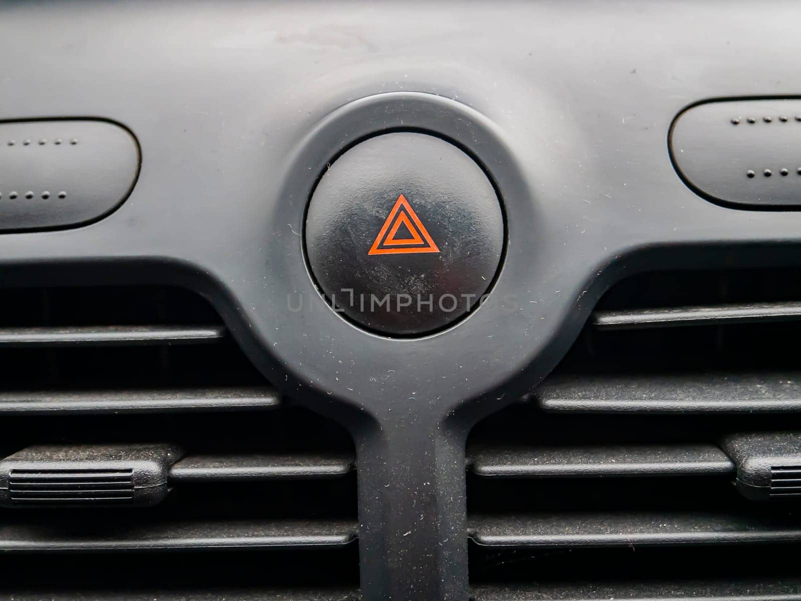 Button to turn on the emergency vehicle. Place for text. Transport.