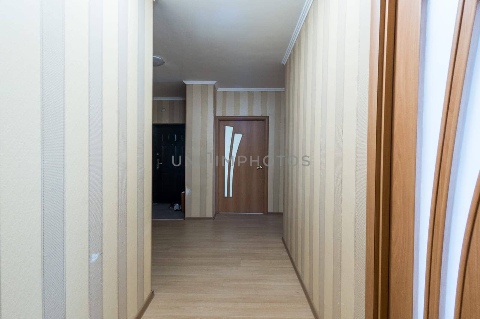 Russia, Moscow- June 11, 2019: interior room apartment. standard repair decoration in hostel