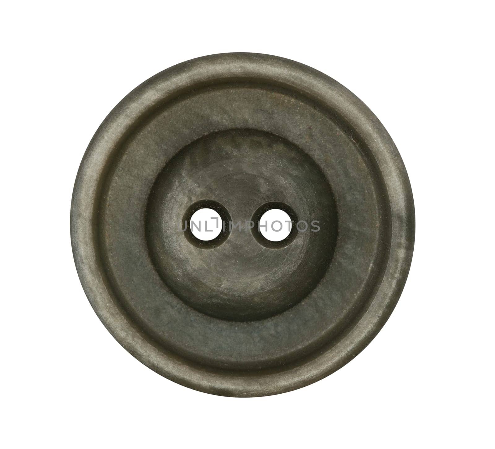 Detail of the button isolated on white background