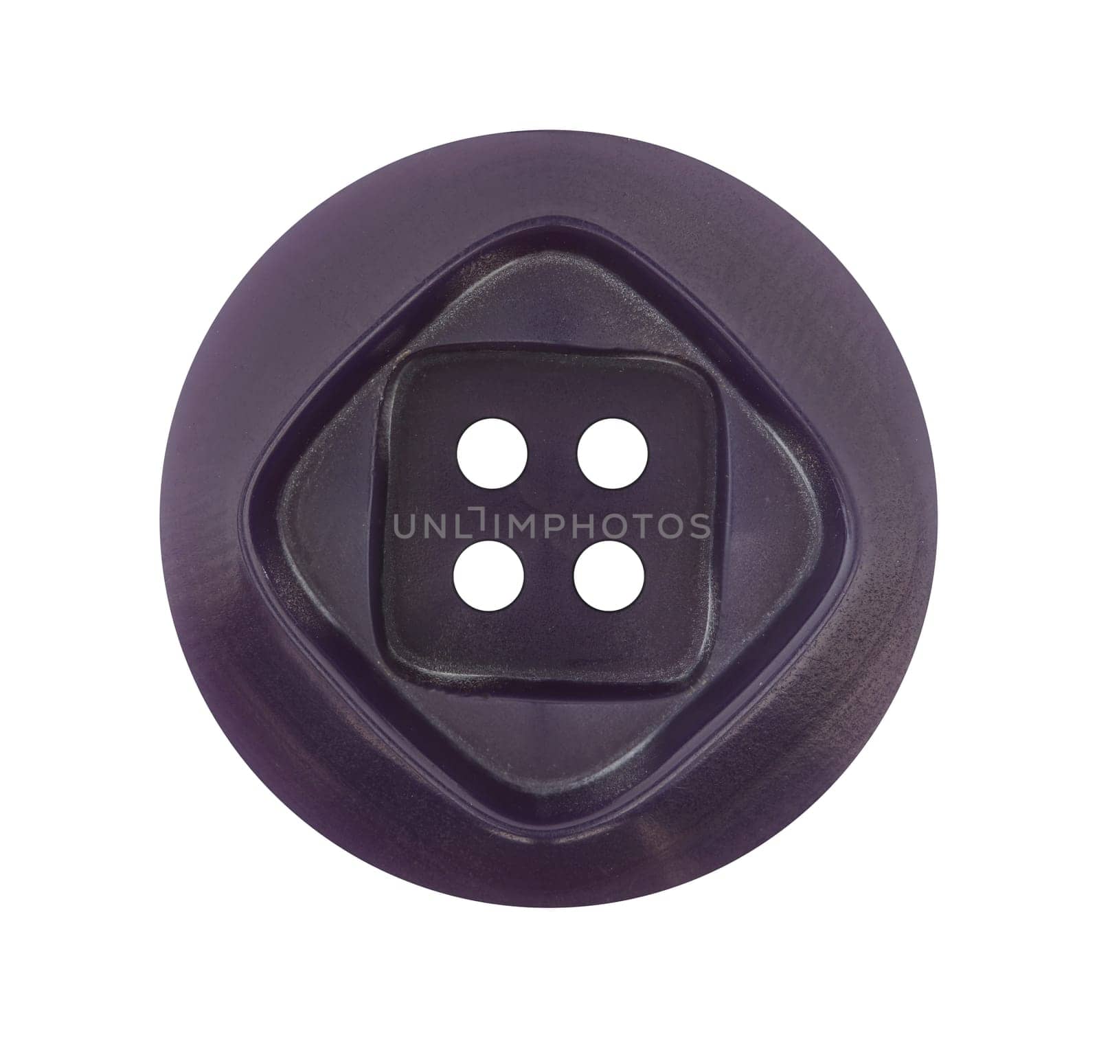 Detail of the button isolated on white background