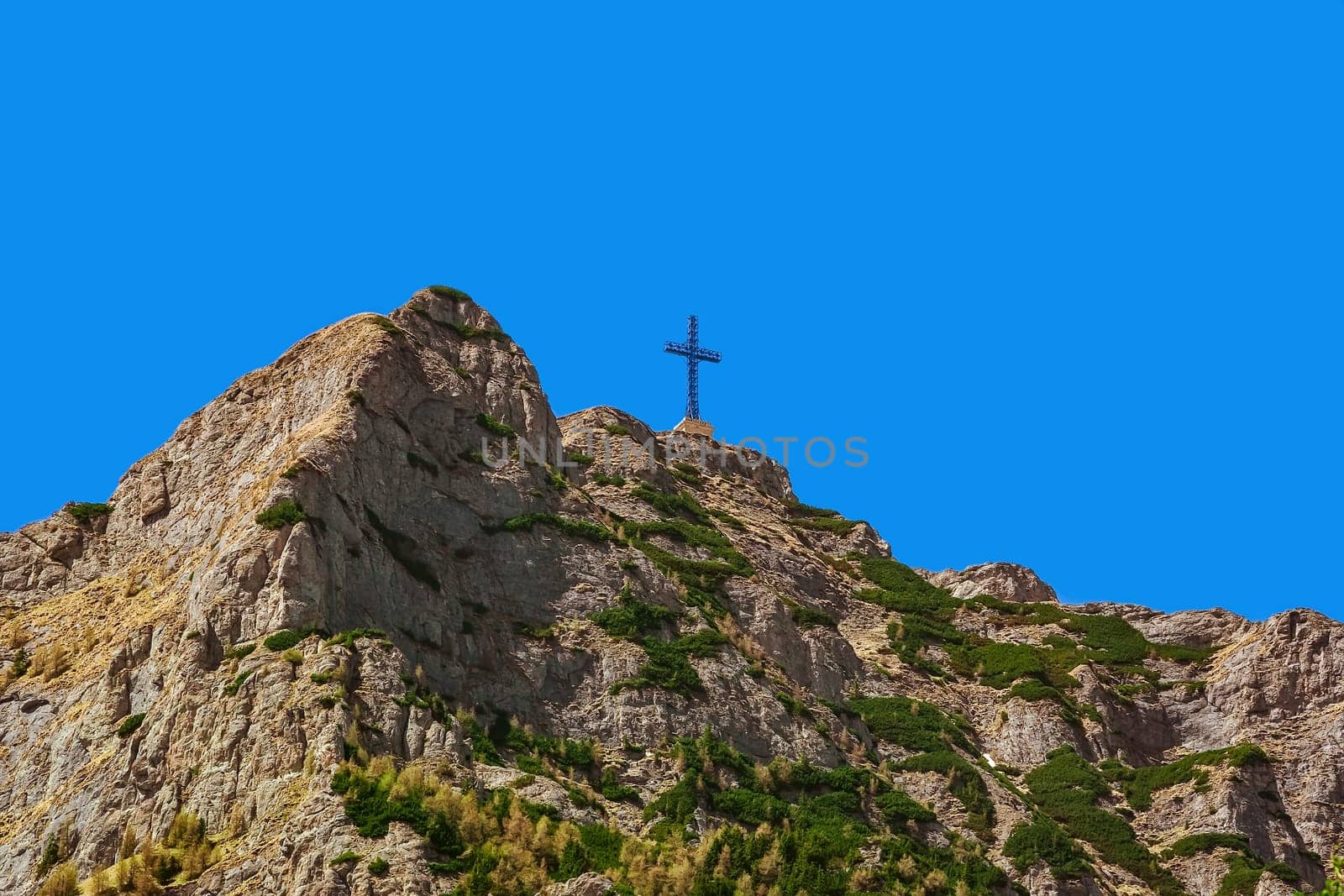 Caraiman Peak with The Heroes' Cross in the Bucegi Mountain