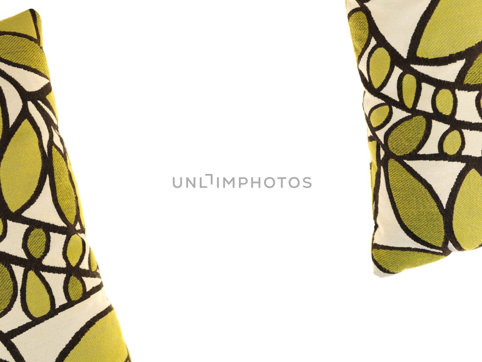 A close up shot of couch cushions