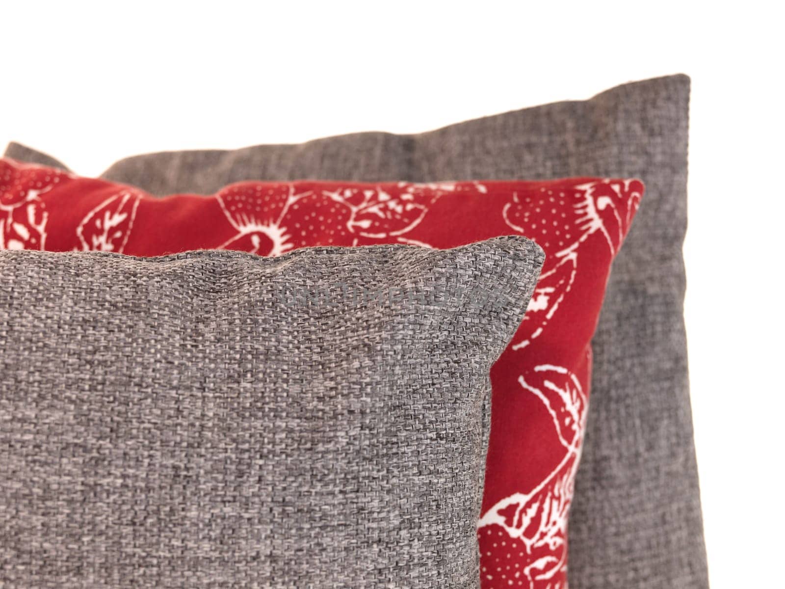 A close up shot of couch cushions