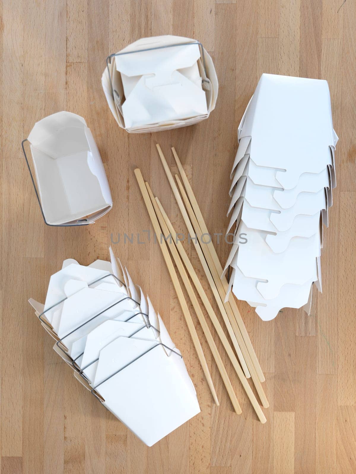 A close up shot of a takeaway box