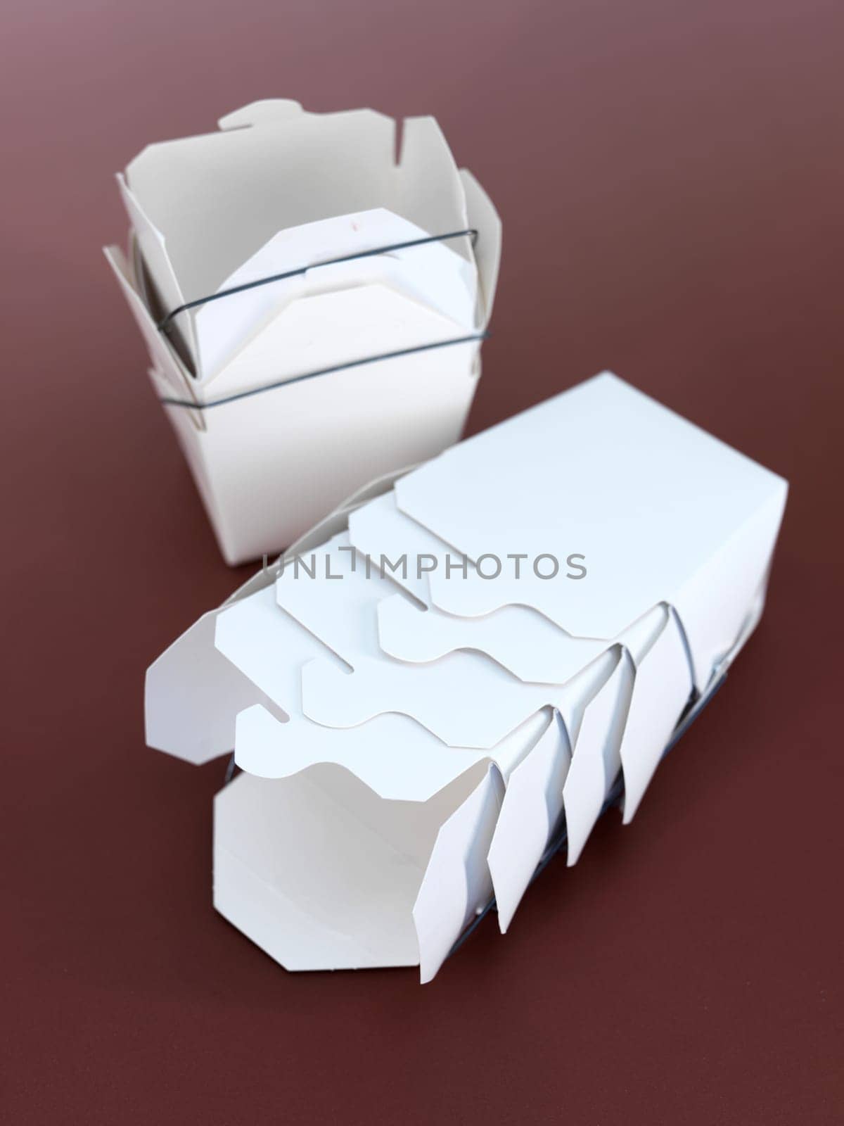 A close up shot of a takeaway box