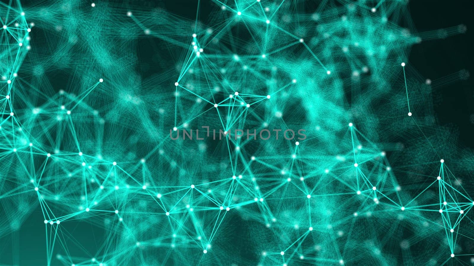 Abstract connection dots. Technology background. Network concept. 3d rendering