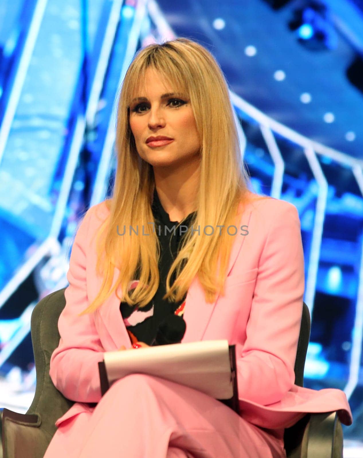 Michelle Hunziker  at the MSC Grandiosa Naming Ceremony on November 09, 2019 in Hamburg, Germany