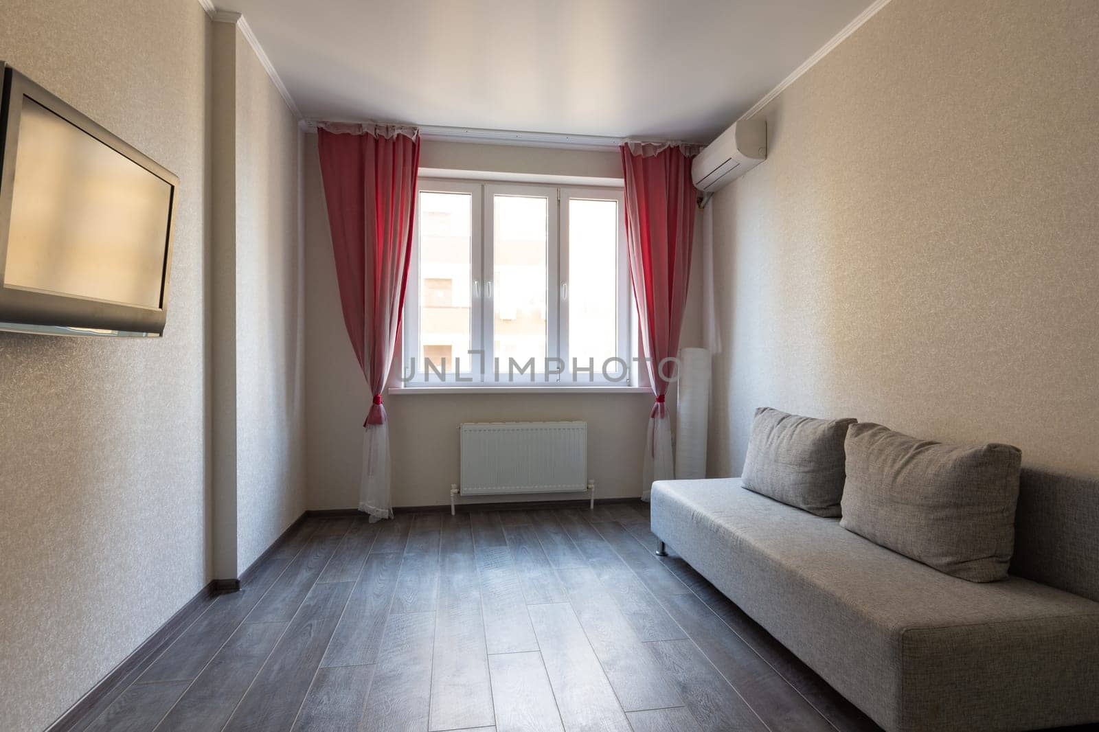 Interior of a small room in the apartment for rent