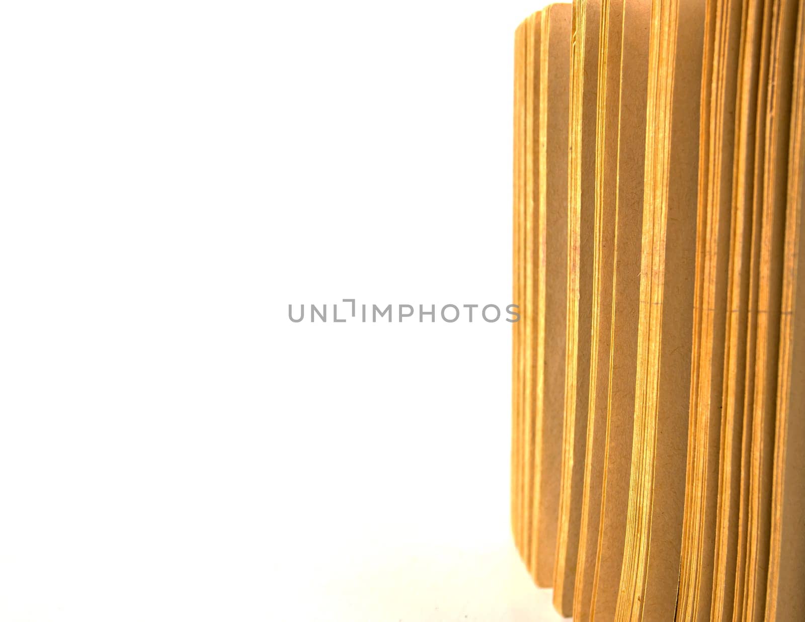 Old books on a white background. Book pages. Place for text.