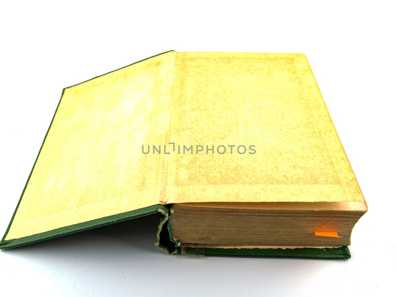 Old books on a white background. Book pages. Place for text.