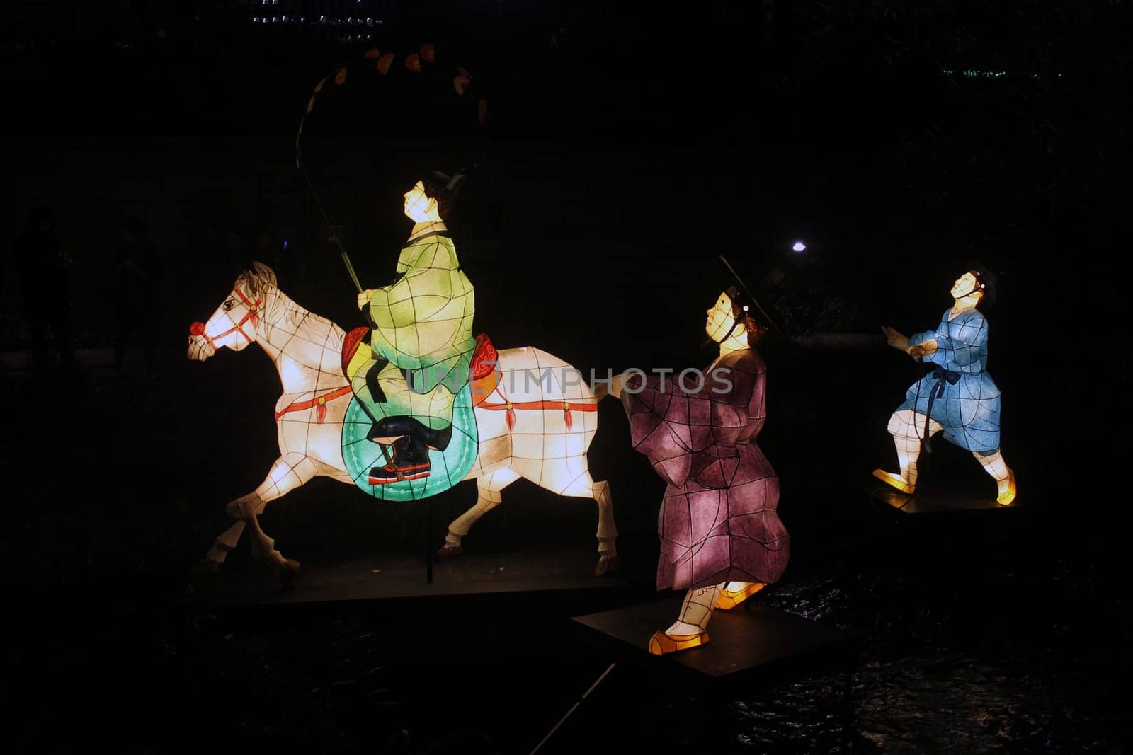 The beautiful lighted and colored lanterns of Seoul
