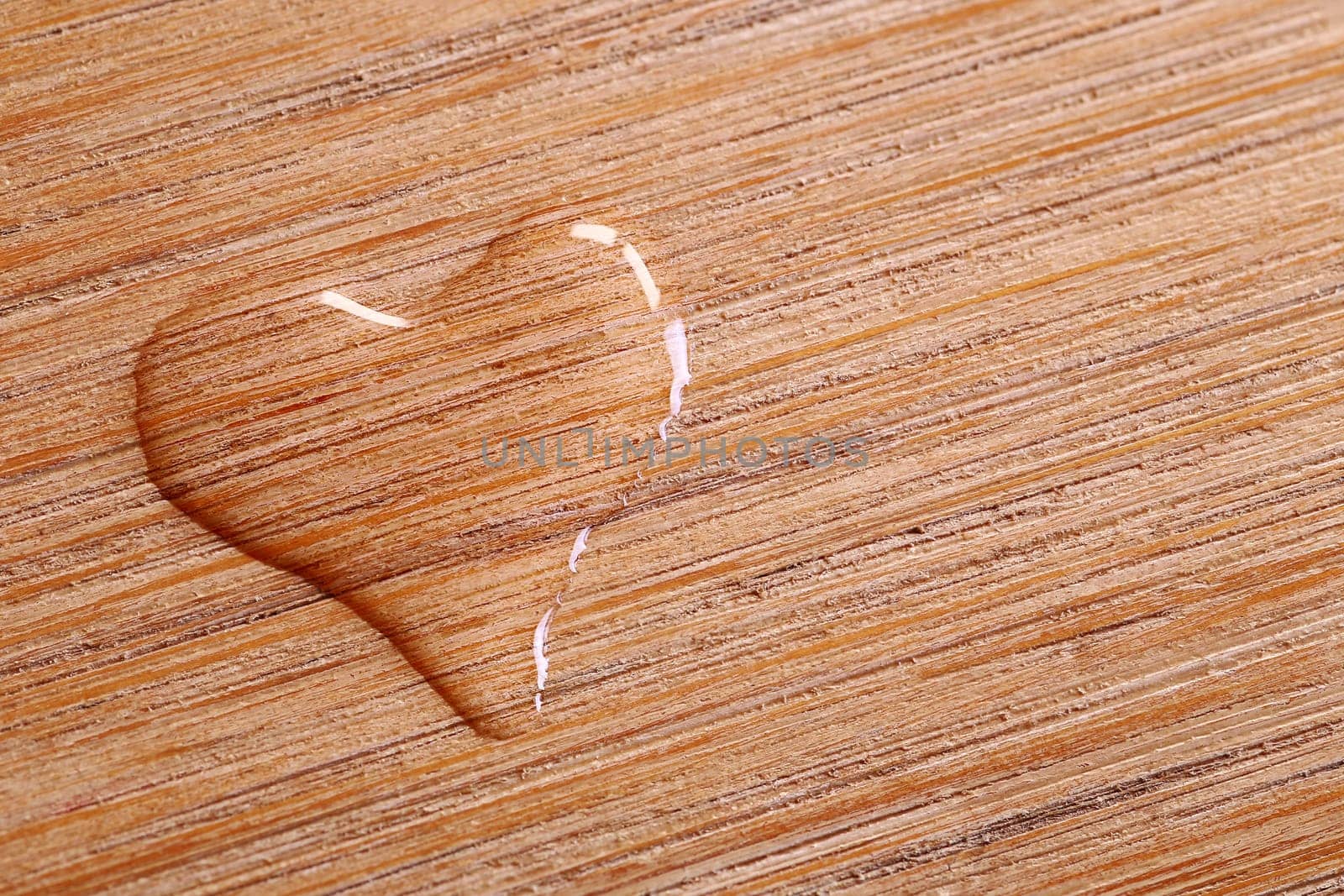Heart of water shaped on wood for health, well-being, love, marriage, nature ...