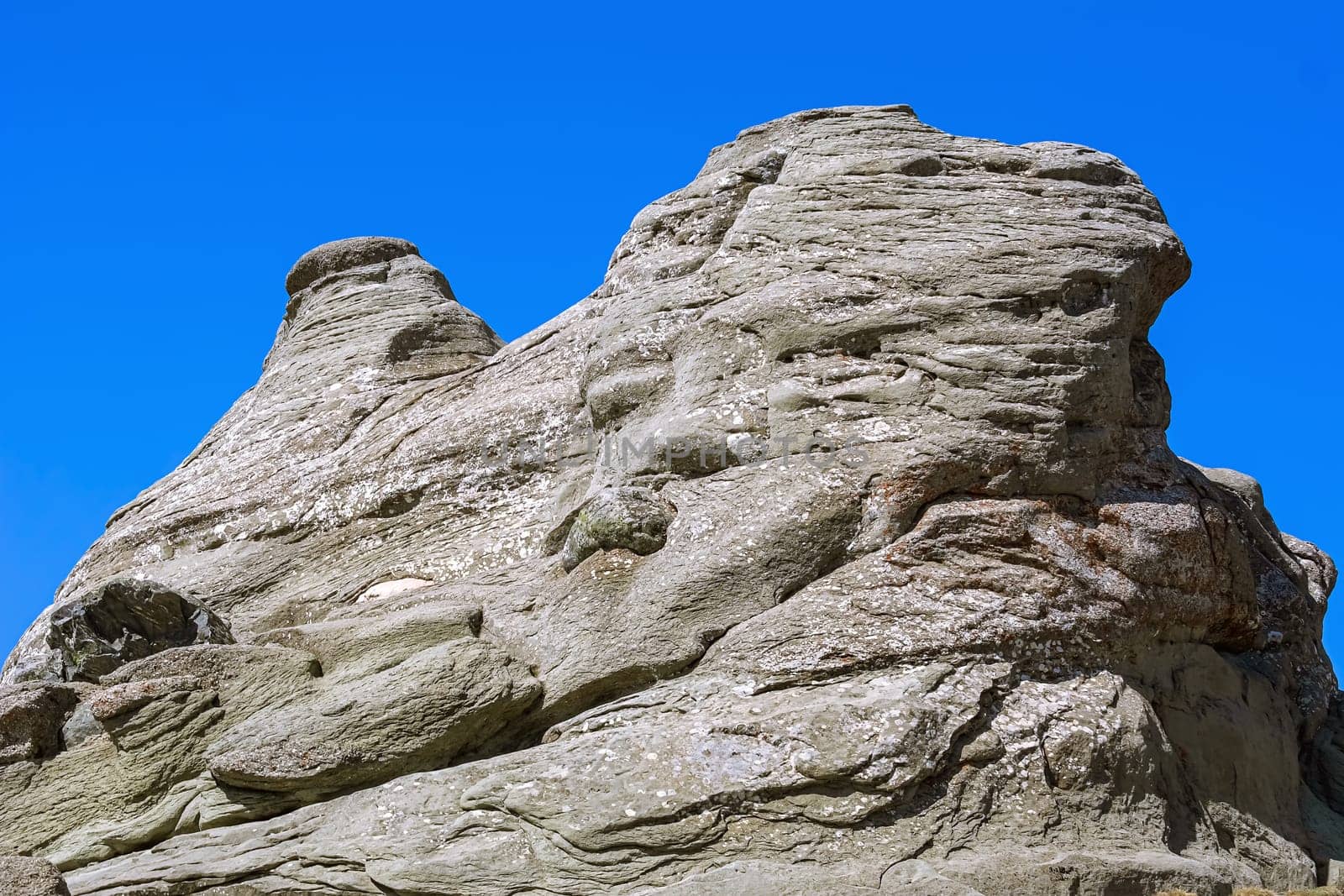 Natural Rock Formation in the area on the Bucegi Mountains plateau - Babele, Romania.