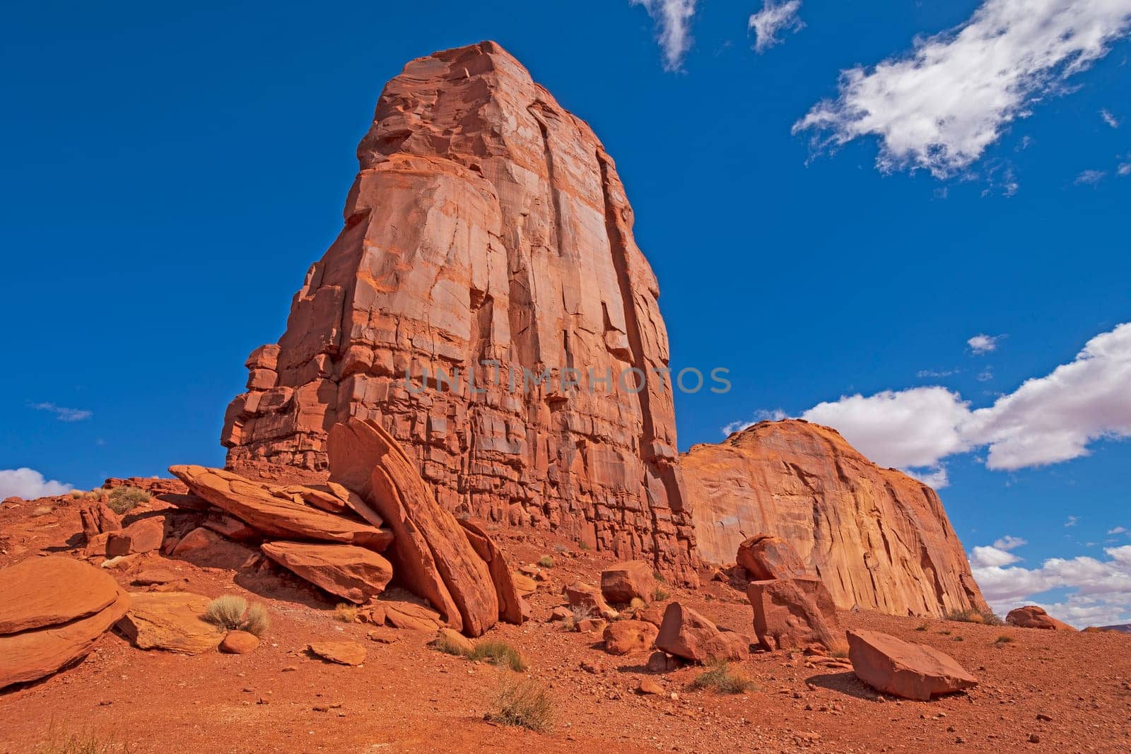 Red Rock Buttes Reaching to the Sky in Monument Valley in Arizona