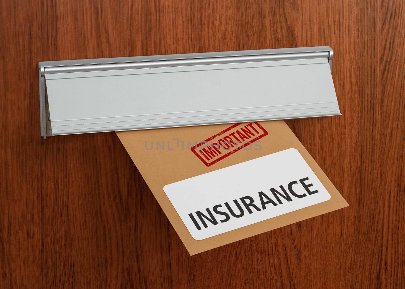 A letter with the label Insurance