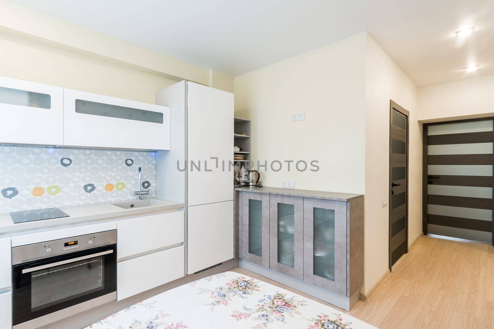 Russia, Moscow- June 26, 2019: interior room apartment. standard repair decoration in hostel