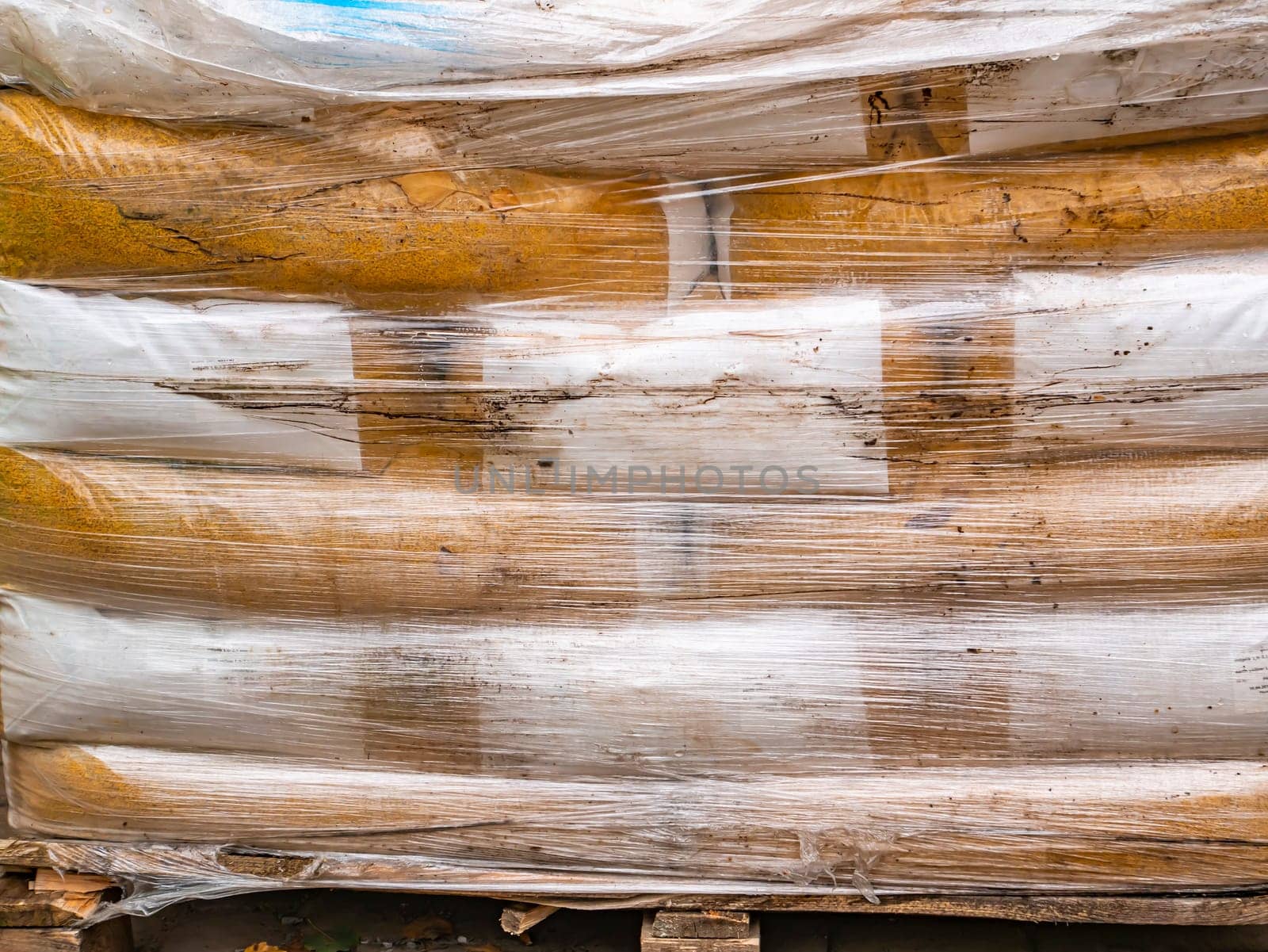 Background image of a polyethylene surface. Place for text.