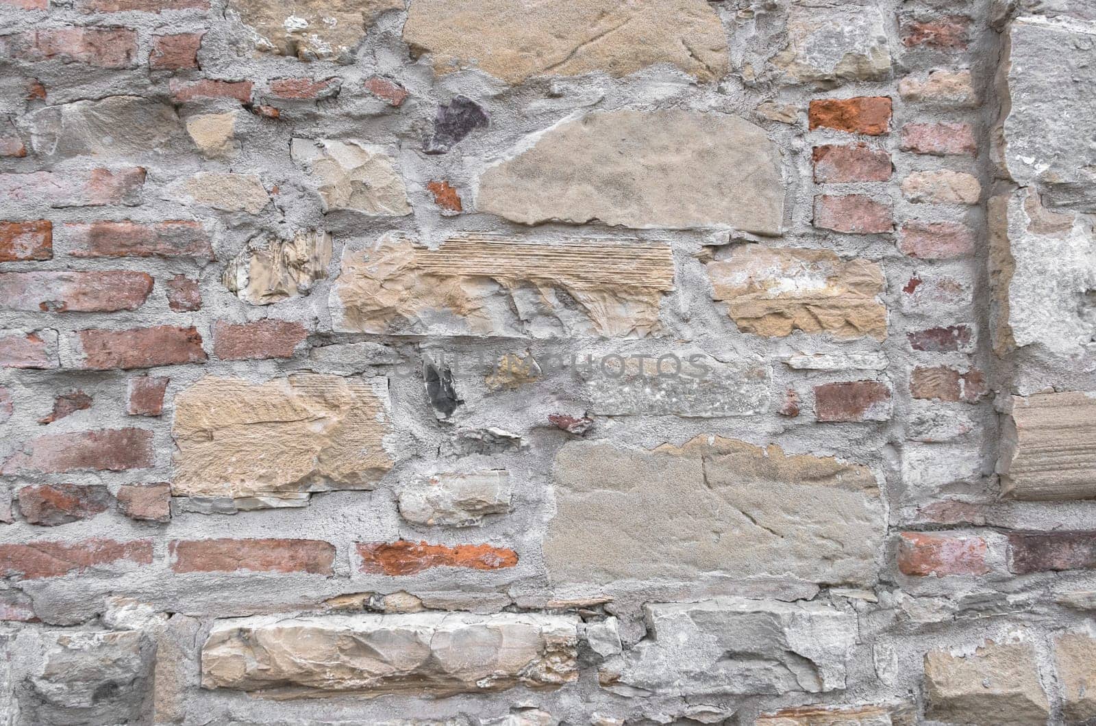 Colored stone background and pattern. Multicolored stones or blocks. Ideal for textures and backgrounds.