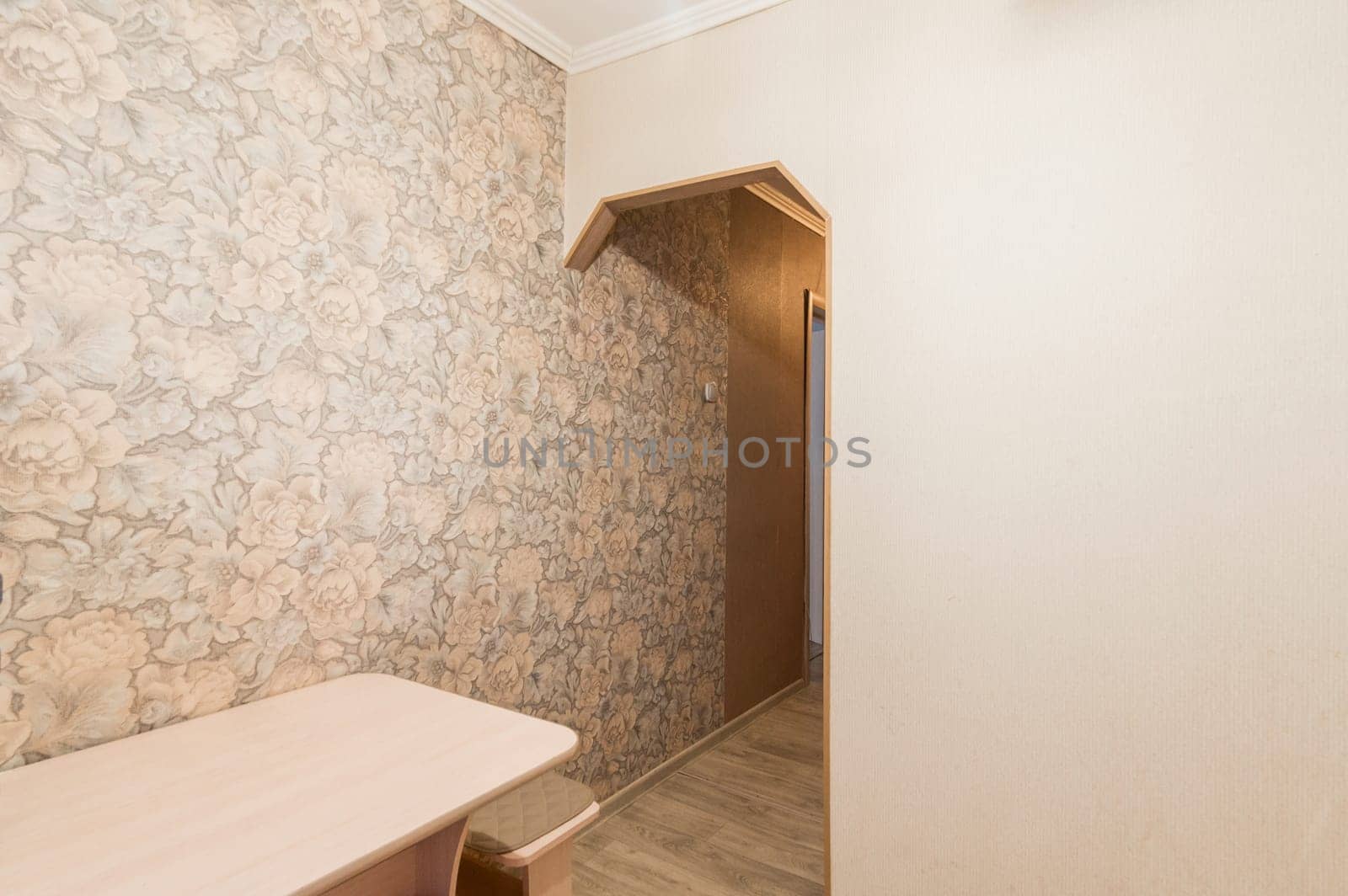 Russia, Moscow- July 02, 2019: interior room apartment. standard repair decoration in hostel