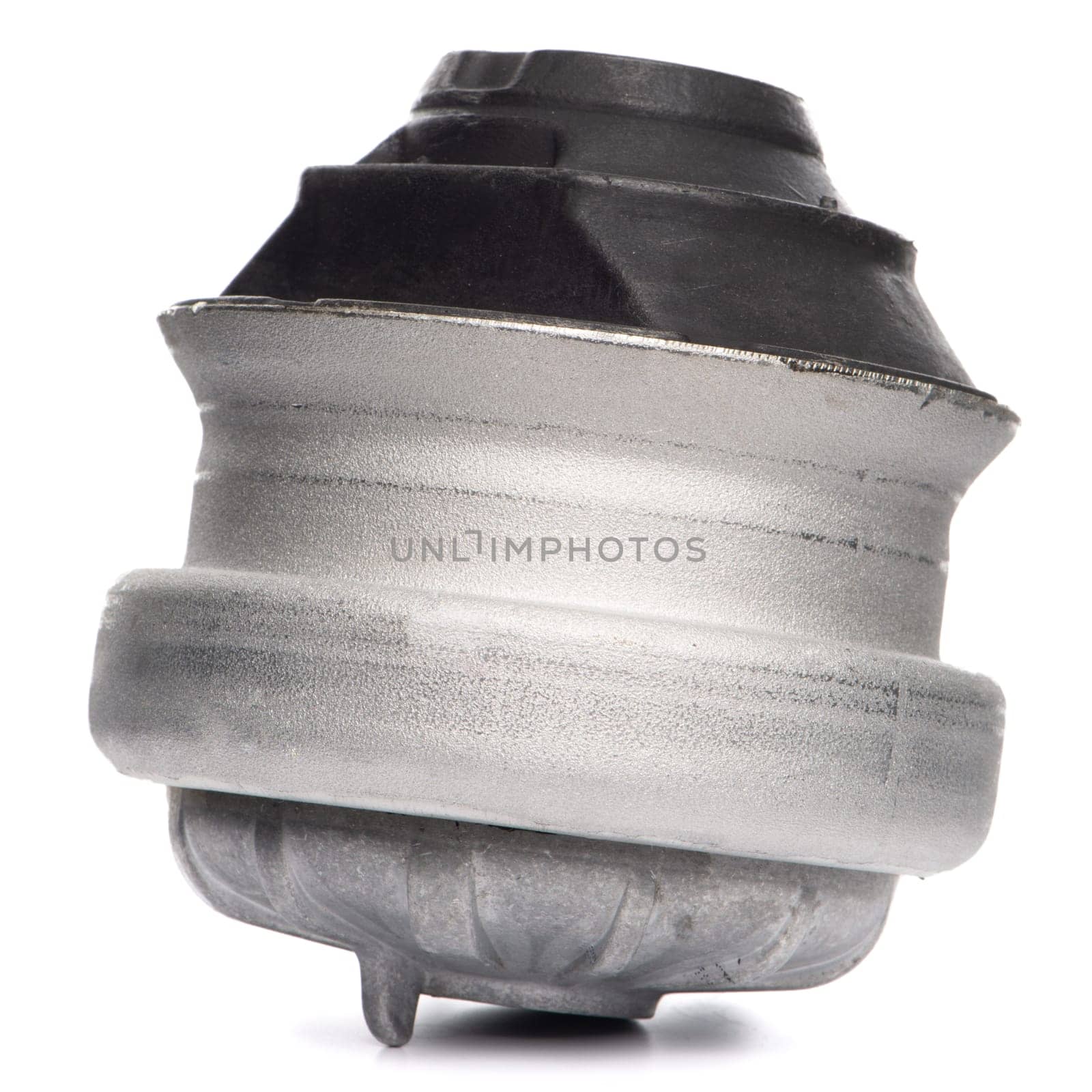 Car engine mouting holder isolated on white background.