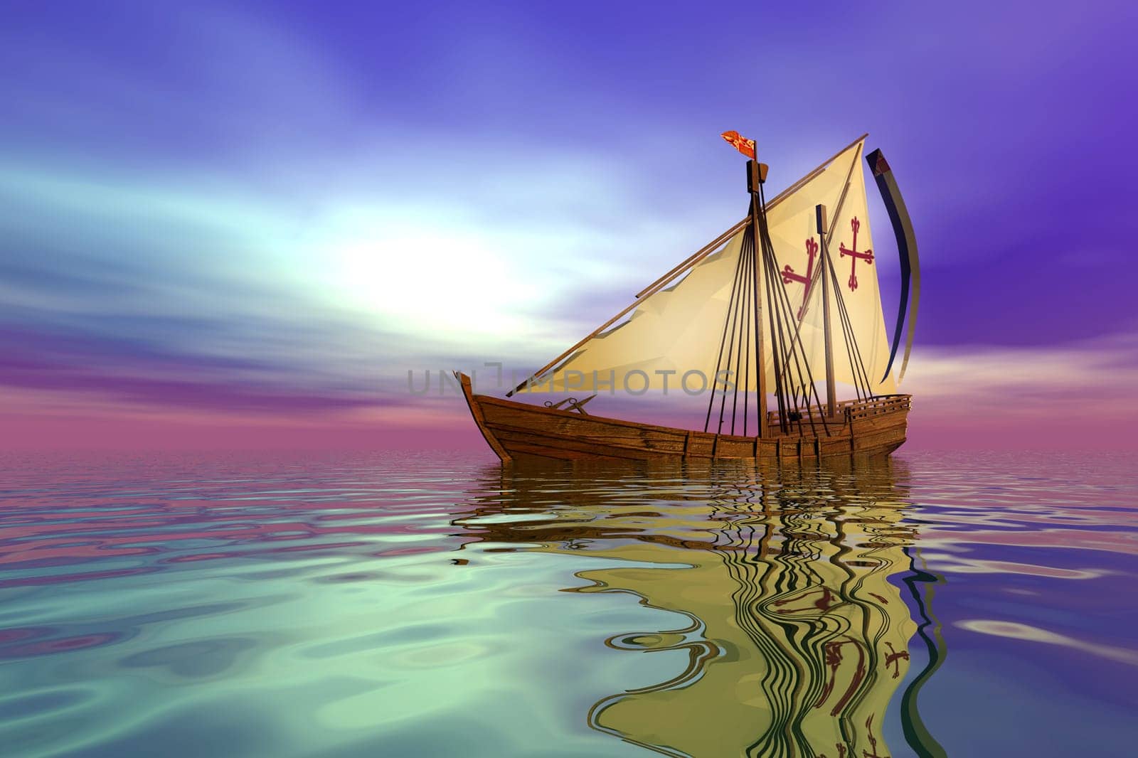Sailing ship,3d graphics