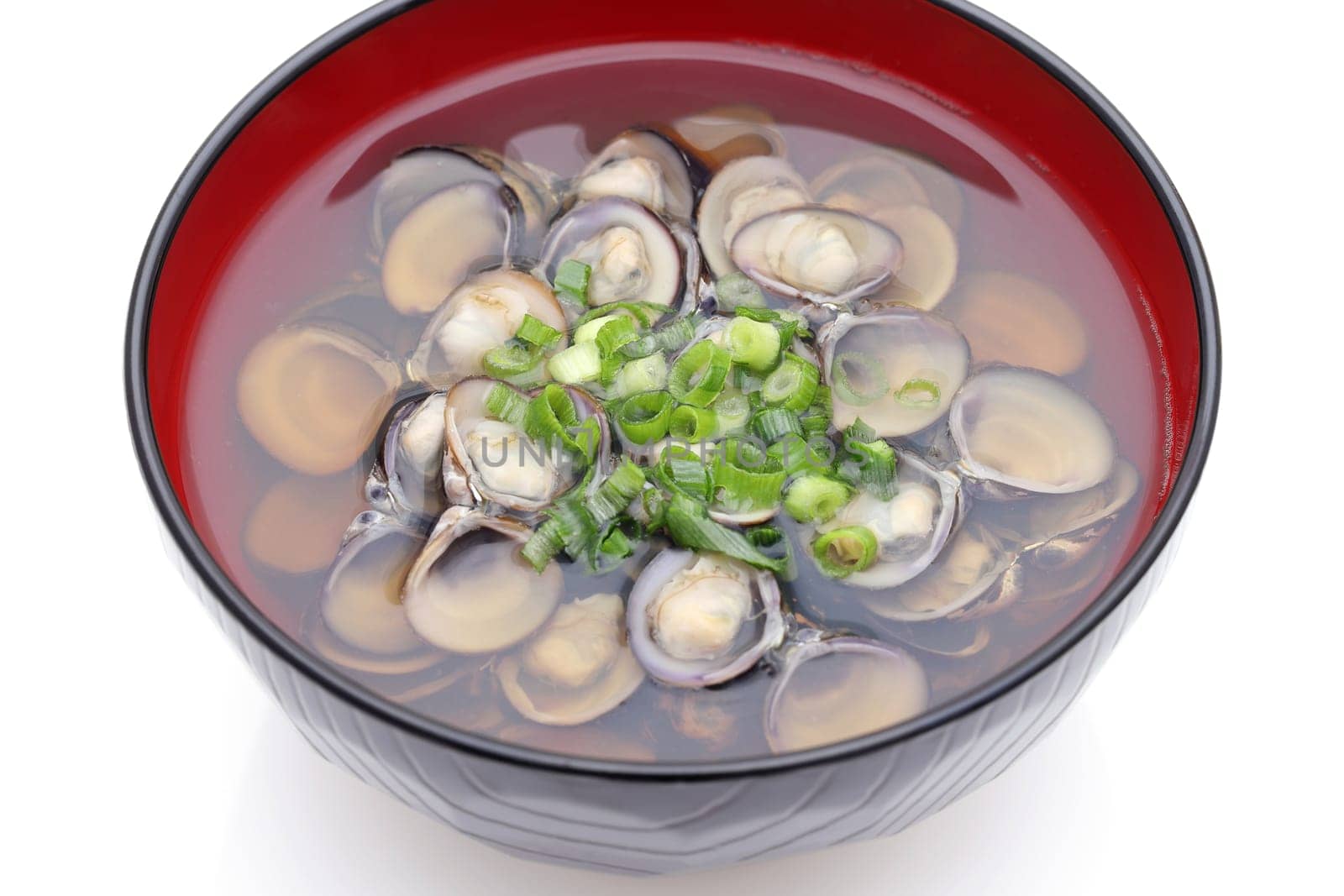 Japanese food, Osuimono soup of shijimi clam in a bowl