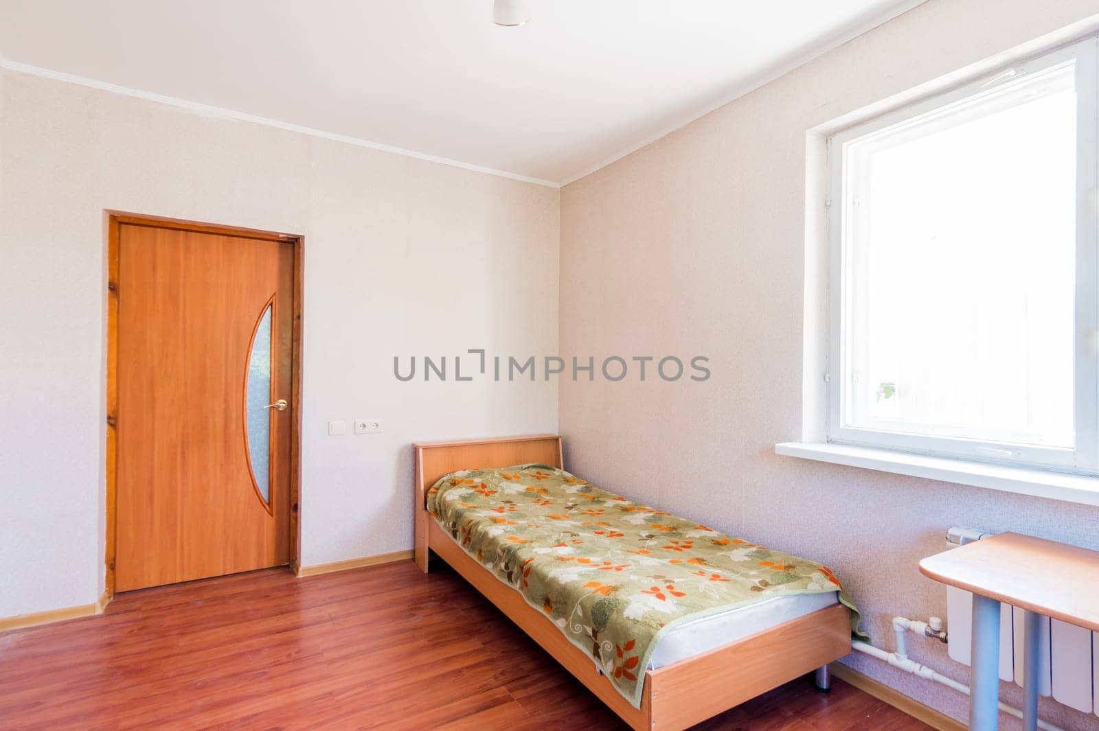 Russia, Moscow- July 08, 2019: interior room apartment. standard rustic country old house