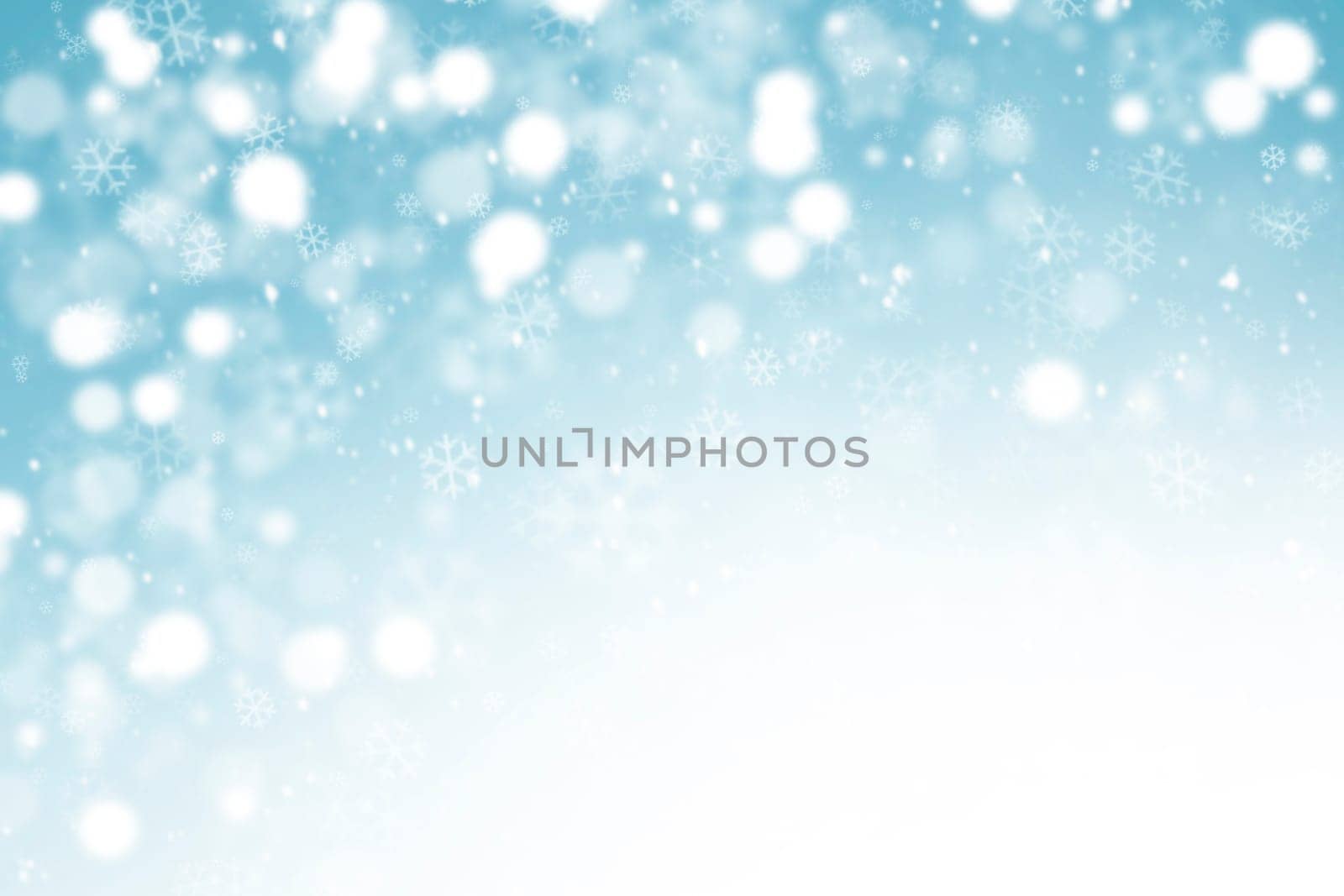 abstract winter background with snowflakes