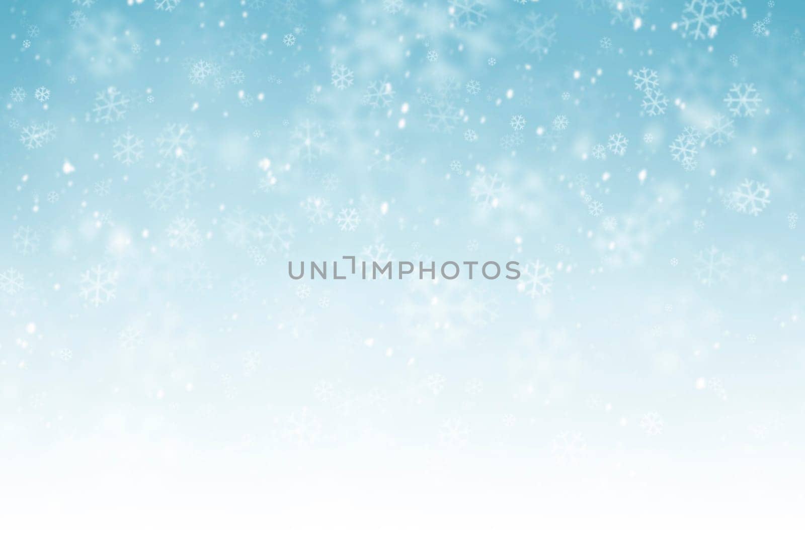 abstract winter background with snowflakes