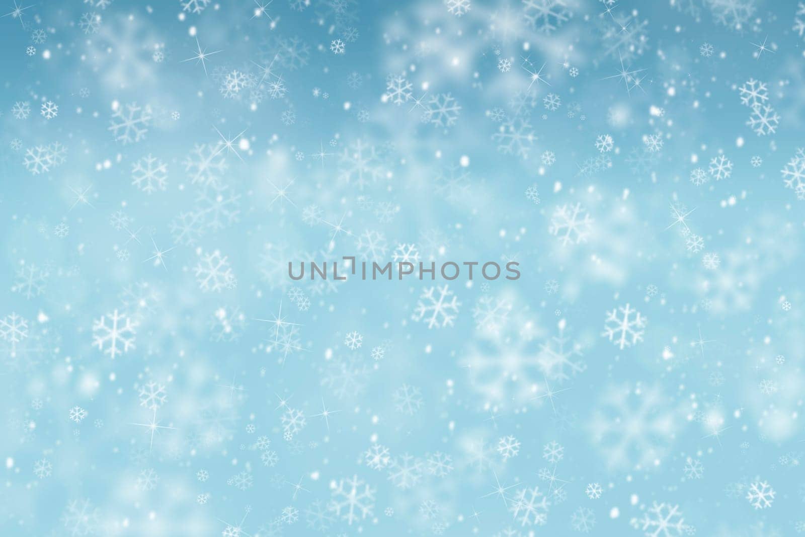 abstract winter background with snowflakes