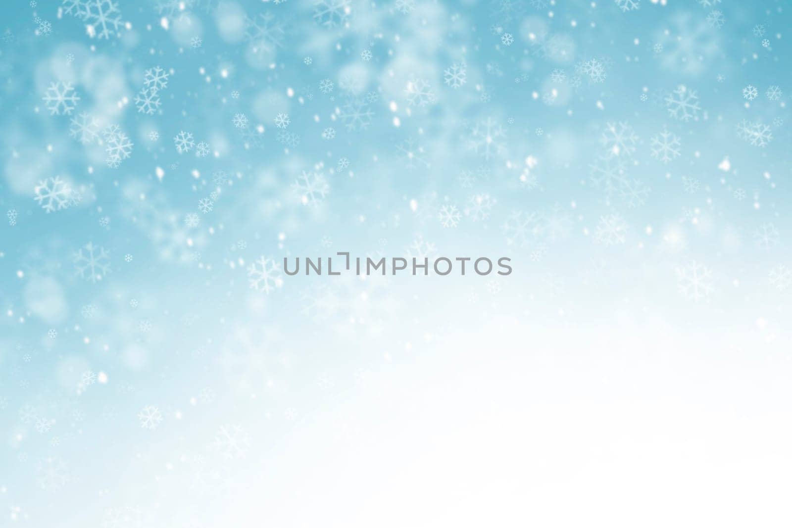 abstract winter background with snowflakes