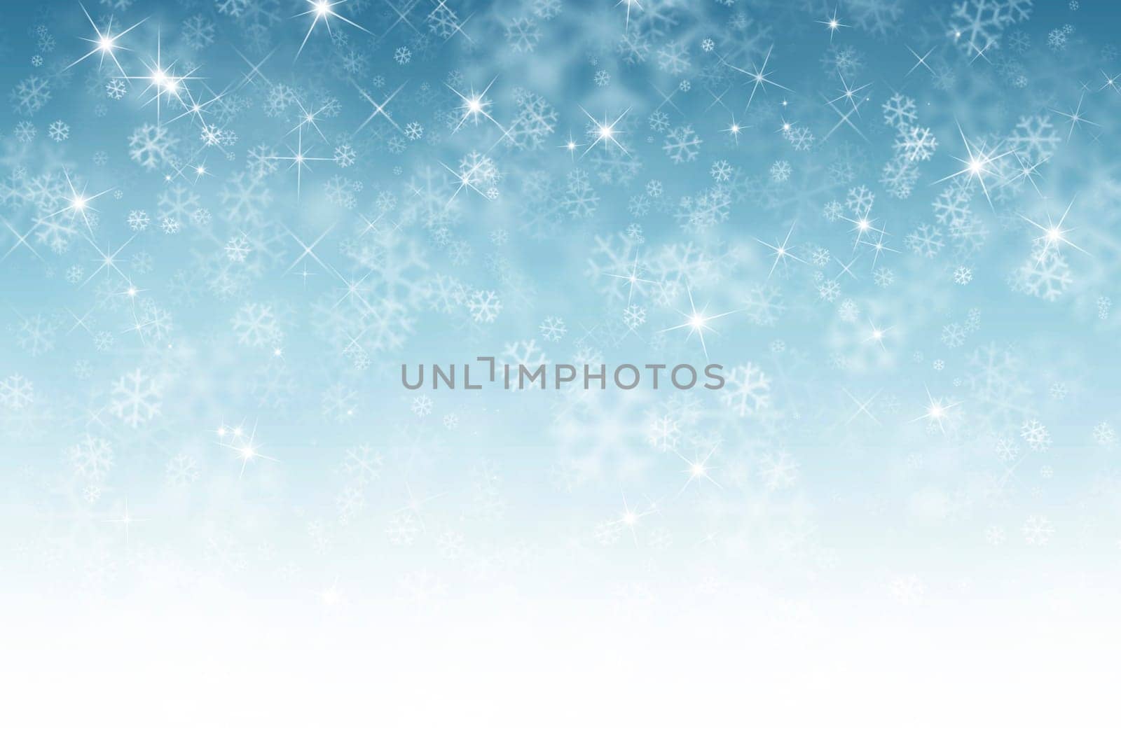 abstract winter background with snowflakes