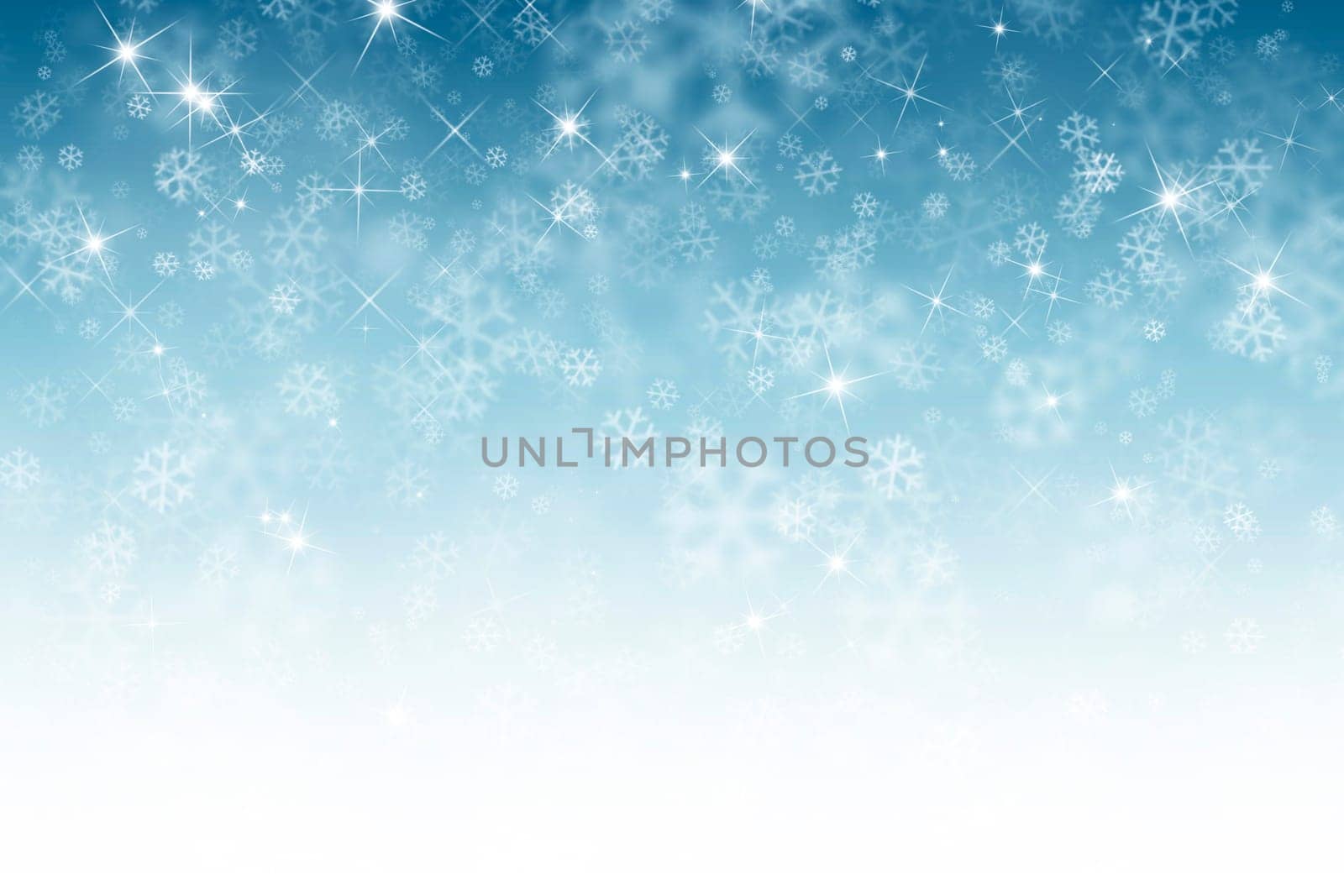 abstract winter background with snowflakes