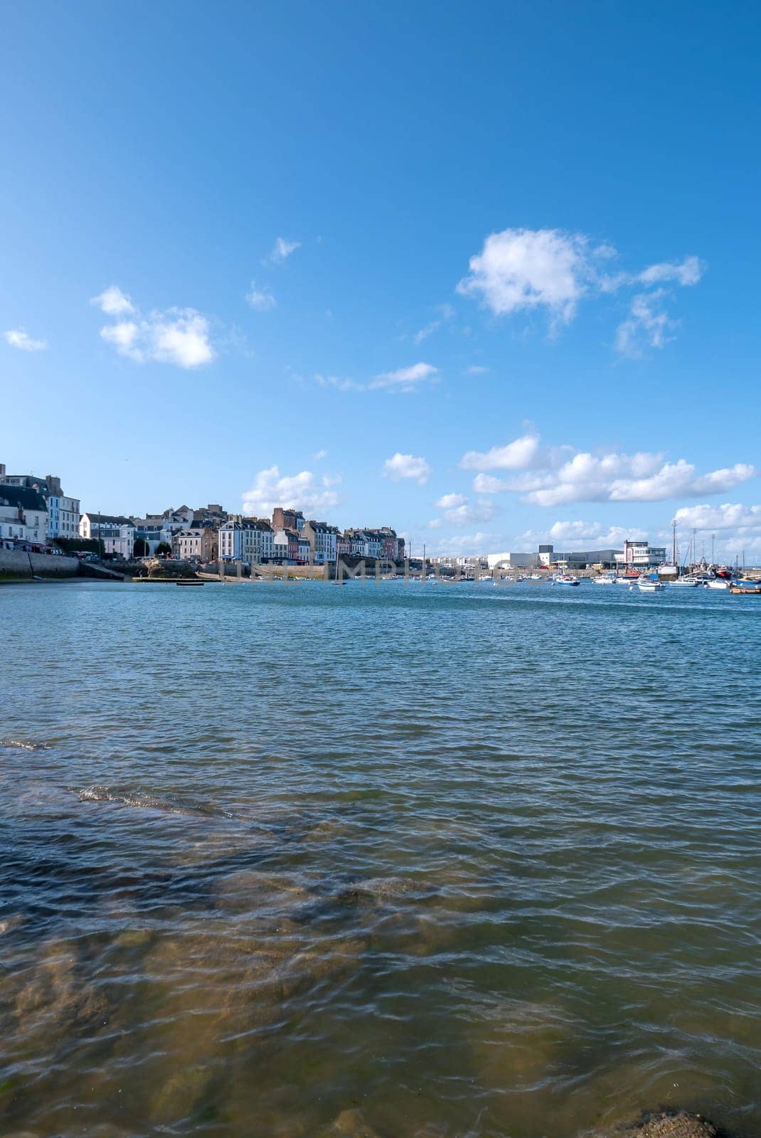 a landscape of Brittany in summer, France. sea, color of this region in summer